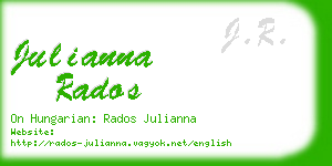 julianna rados business card
